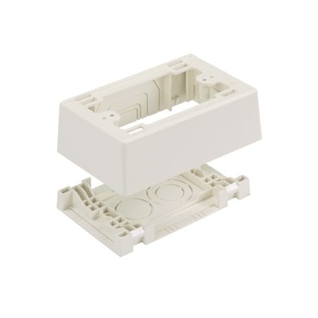 Panduit Power Rated Single Gang Fast Snap Juncti JBP1FSWH